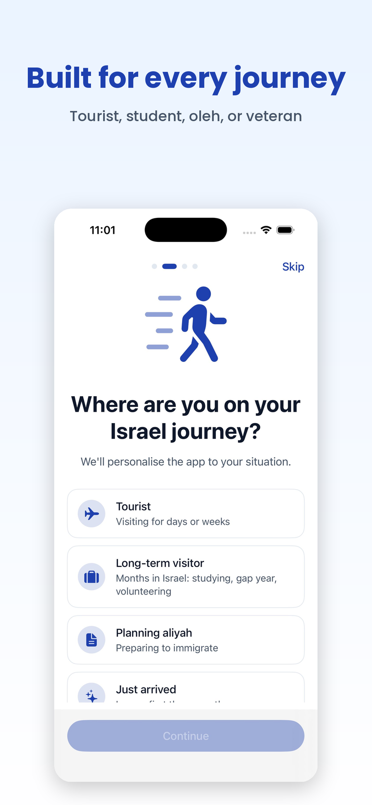 Family heritage trips IsraYeah app screenshot